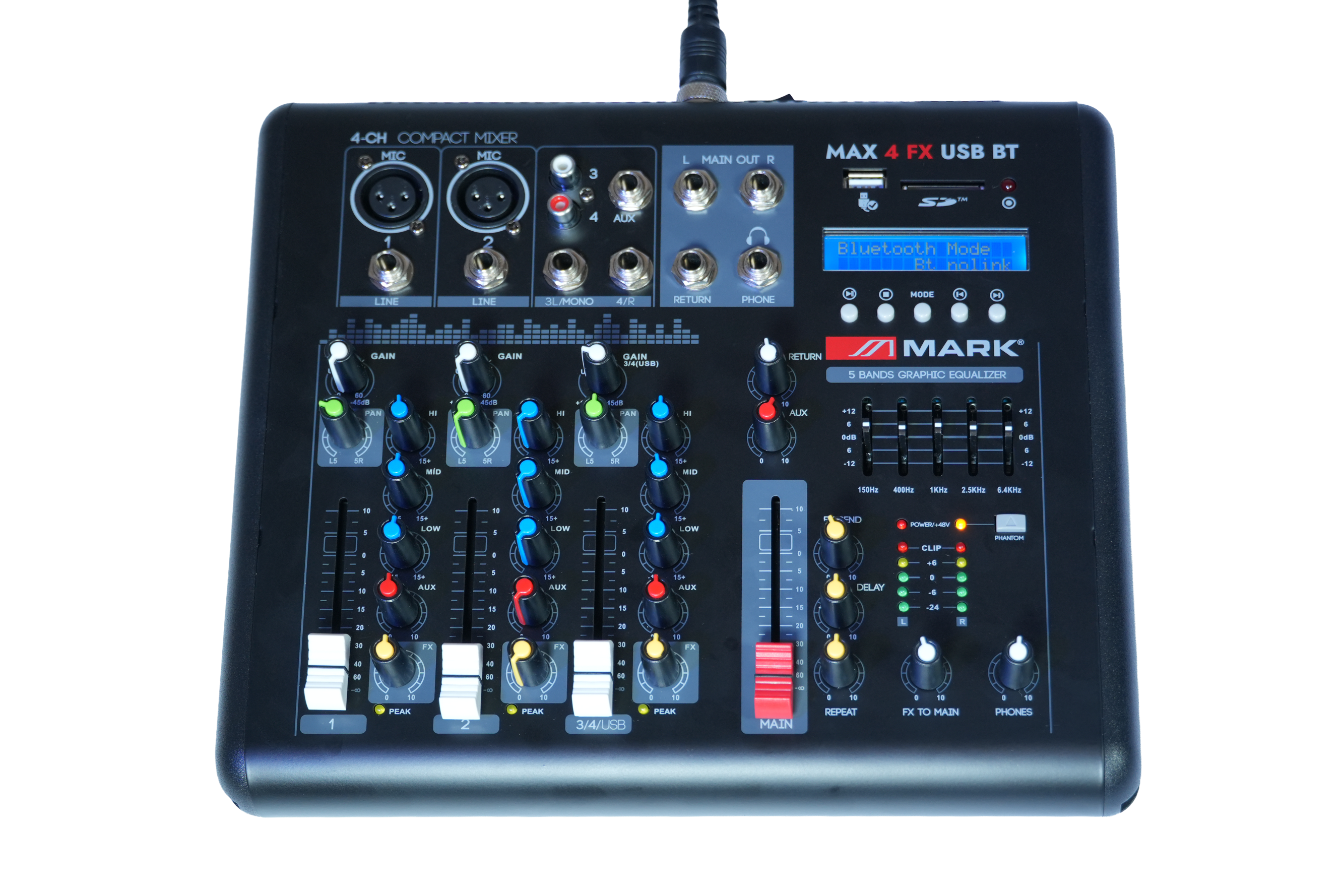 Микшерный пульт MARK MAX 4 FX USB BT